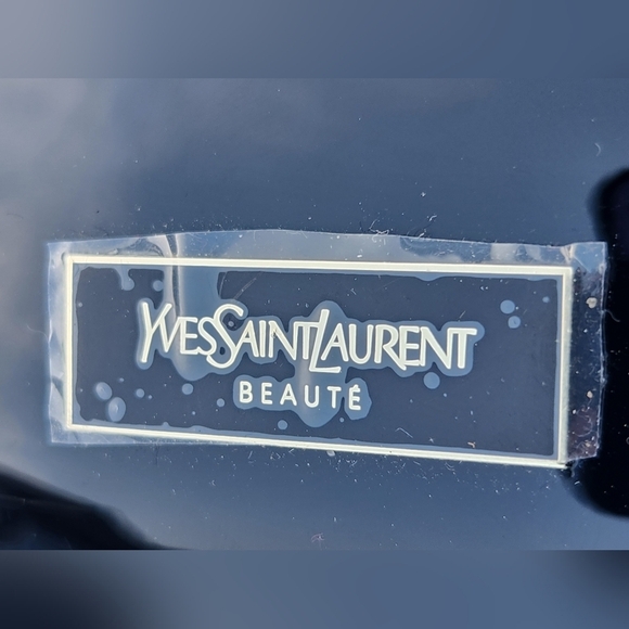 Yves Saint Laurent YSL Black Cosmetic Pouch With Dust Bag NEW - Picture 3 of 9